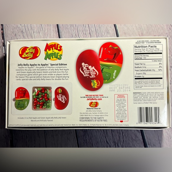 NEW Apples to Apples (JellyBelly Special Edition) Card Game w/ JellyBellys. - Picture 2 of 13